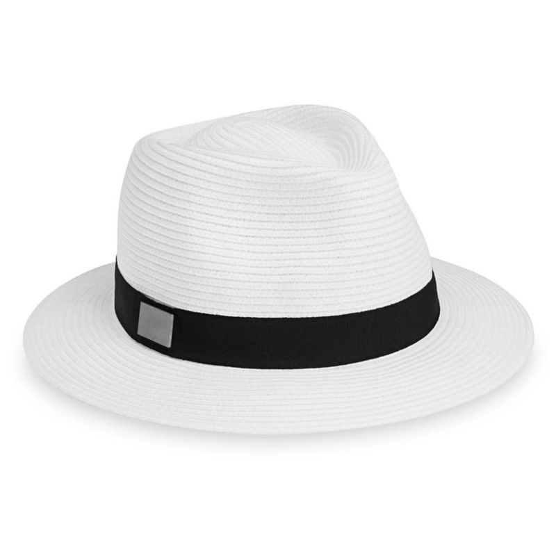 Sombrero Fedora CARKELLA Blanco L/XL UPF 50+ Plegable