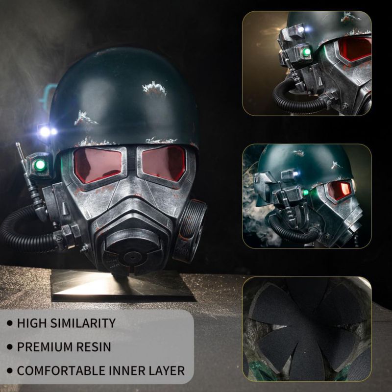 Máscara de Disfraz HeroCrafts Casco de Armadura NCR Cosplay