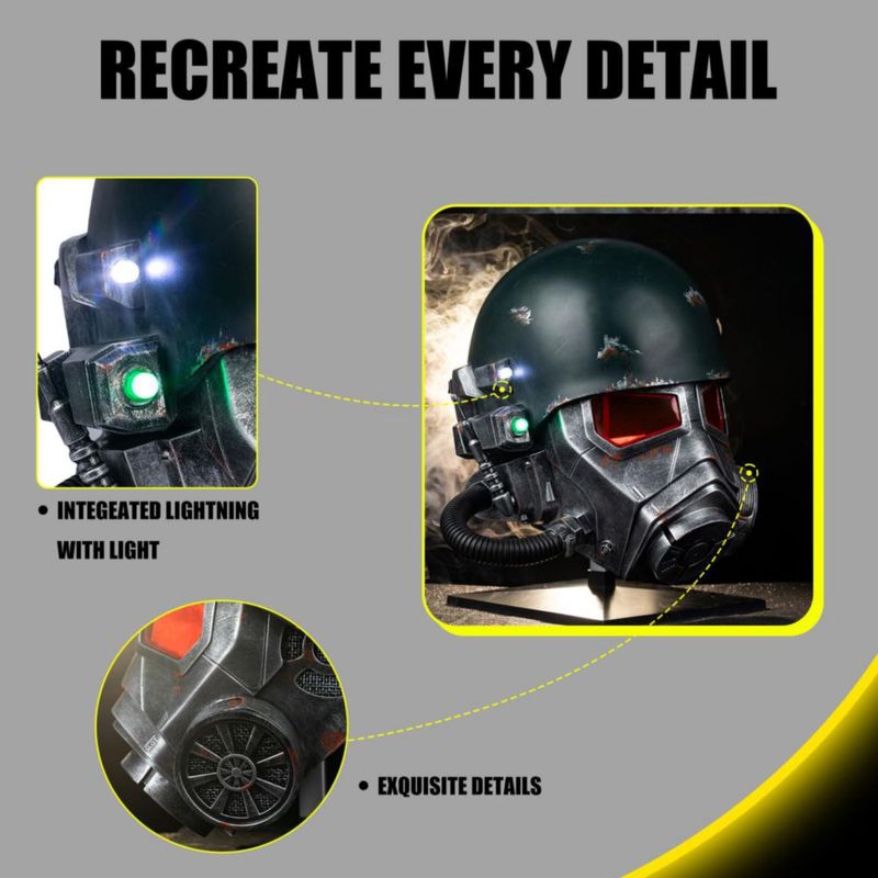 Máscara de Disfraz HeroCrafts Casco de Armadura NCR Cosplay