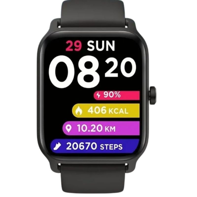 Smartwatch 1.8'' Reloj Inteligente Bluetooth Llamada Alexa negro