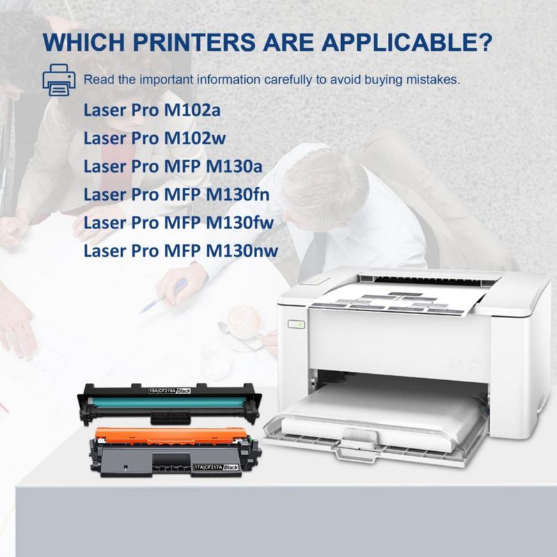Tóner MANDBOY 17A/19A (paquete de 2 unidades) para HP Pro MFP M130