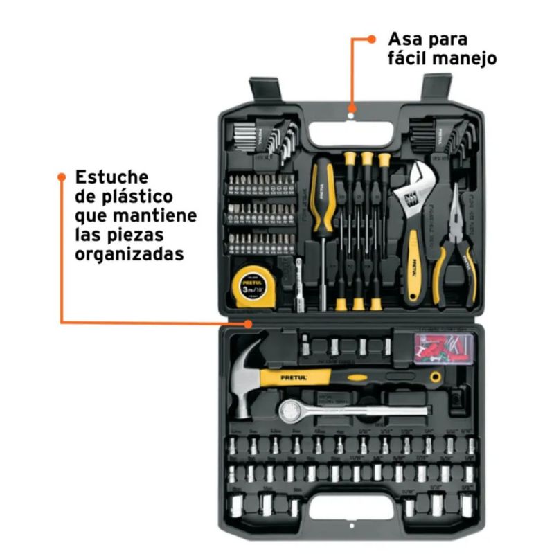 Juego De Herramientas Para Mecánica 104 Piezas,