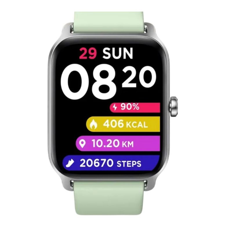 Smartwatch 1.8'' Reloj Inteligente Bluetooth Llamada Alexa Verde claro