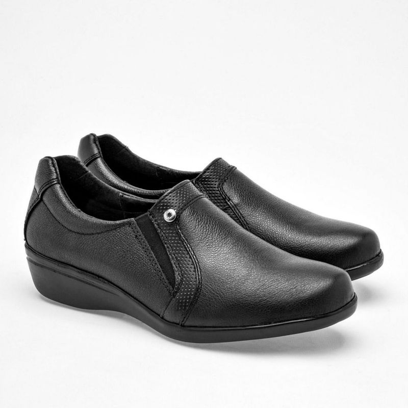 CONFORT CERRADO MORA CONFORT ADRIANA NEGRO TACON 4 cm Piel
