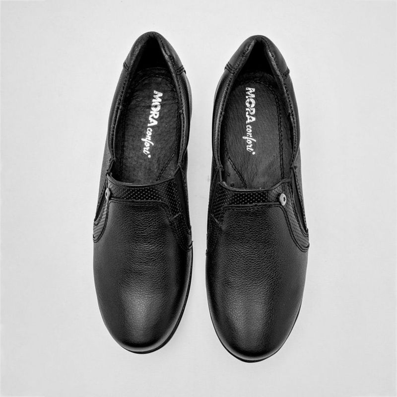 CONFORT CERRADO MORA CONFORT ADRIANA NEGRO TACON 4 cm Piel