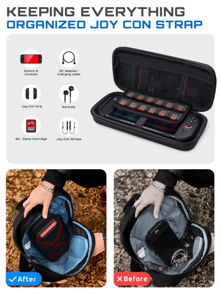 Estuche de Transporte SUPCASE Switch 2 2025 Rojo - Edición Pro