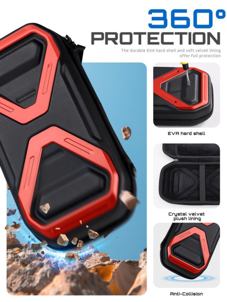 Estuche de Transporte SUPCASE Switch 2 2025 Rojo - Edición Pro