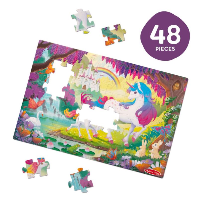 Rompecabezas Melissa & Doug de 48 piezas que brillan en la oscuridad