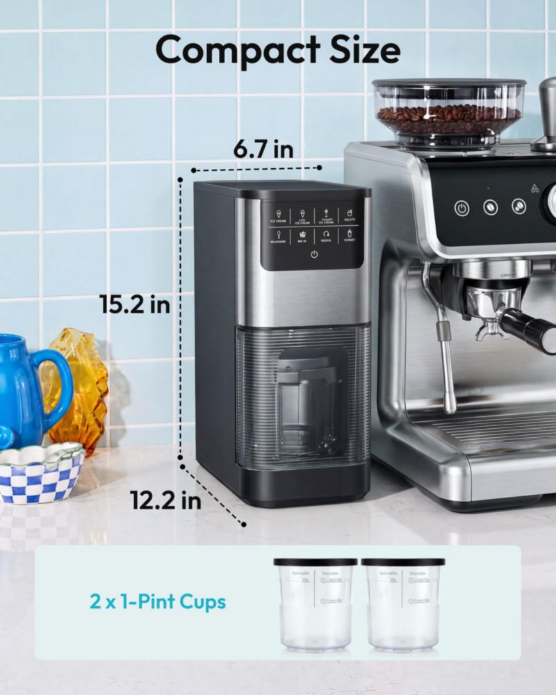 Máquina de Helados EUHOMY 2 Pintas 7‑en‑1