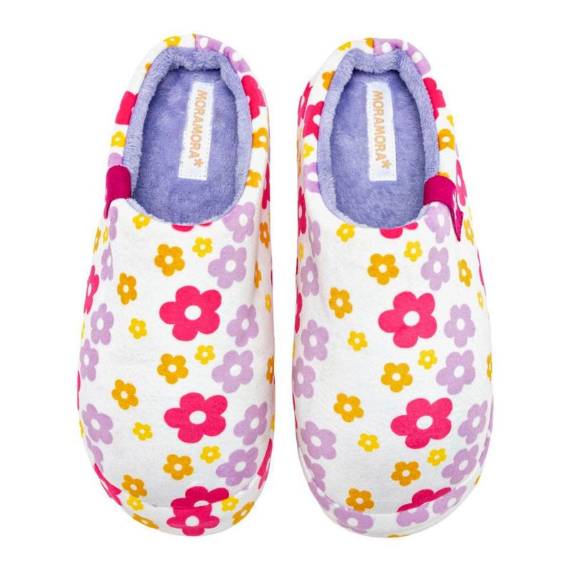 PANTUFLA MORAMORA REMY BLANCO MULTICOLOR