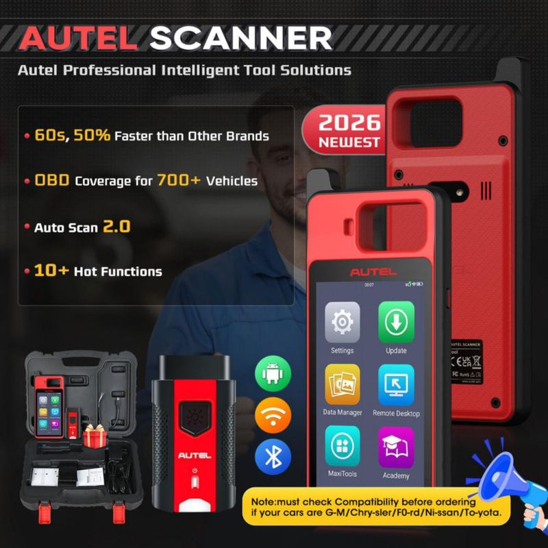 Escáner Autel MaxiIM KM100 Actualización de por vida para más de 700 vehículos