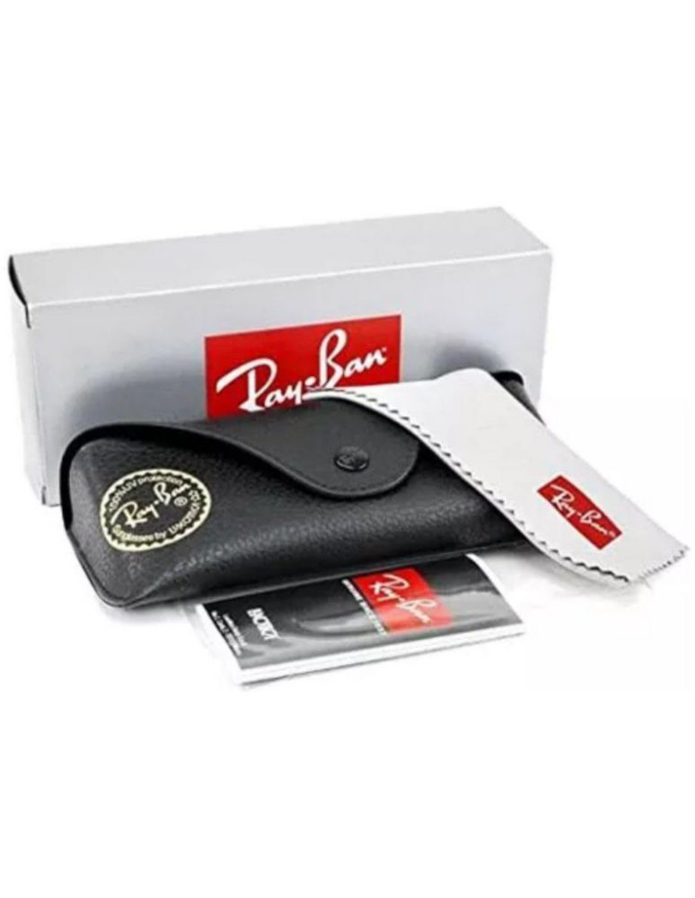 Anteojos Lentes Sol Ray Ban Polarizado Justin RB4165 Clásico Negro/Verde 54