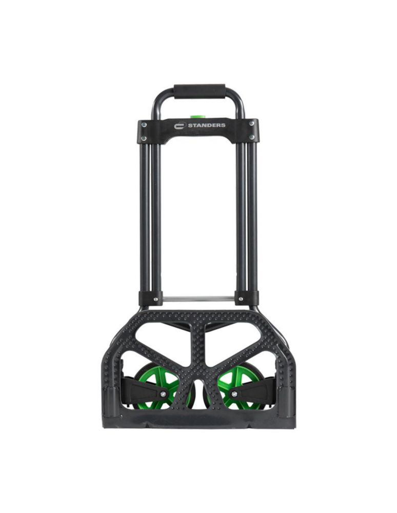 Diablito Plegable de Acero Standers Capacidad 70kg, Carrito de Carga Compacto y Ligero con Ruedas Sólidas y Mango de Espuma
