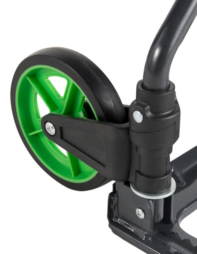 Diablito Plegable de Acero Standers Capacidad 70kg, Carrito de Carga Compacto y Ligero con Ruedas Sólidas y Mango de Espuma