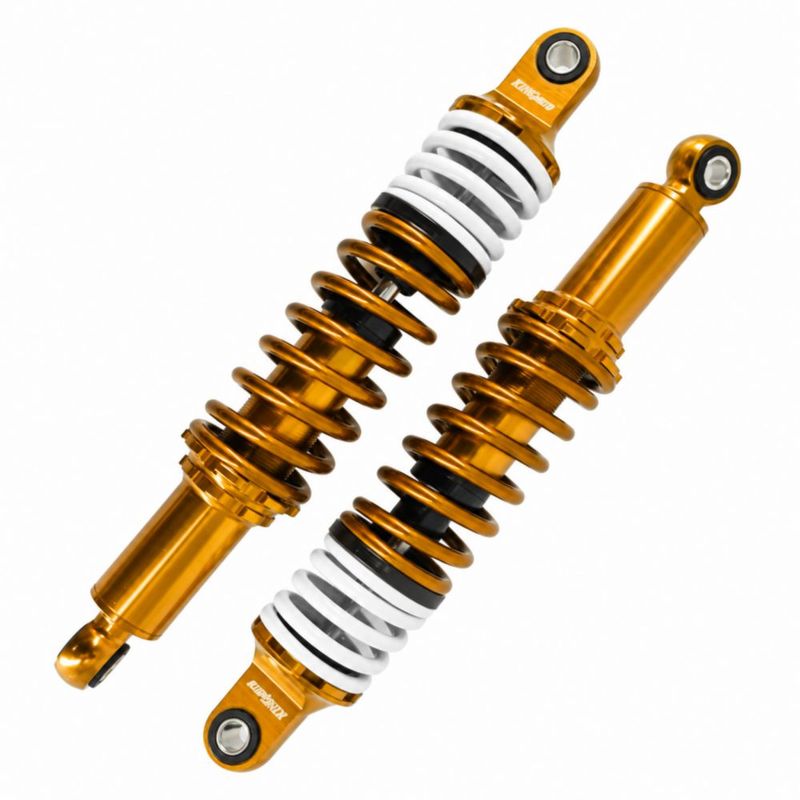 AMORTIGUADOR UNIVERSAL PARA MOTO DE TRABAJO 2 DORADO