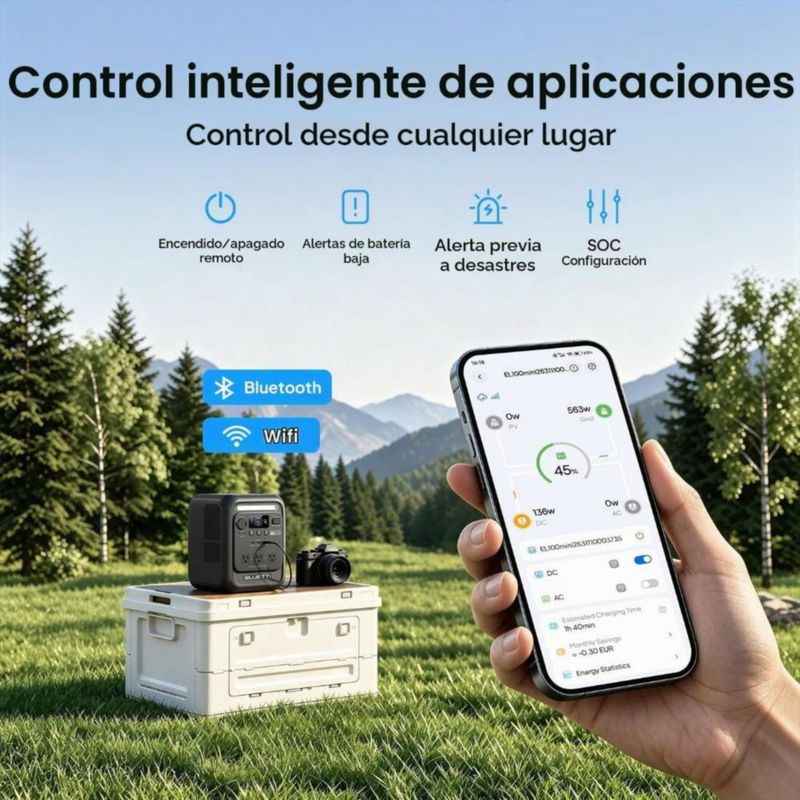 BLUETTI Elite 100 mini Estación de Energía Portátil – 1004.8Wh, 700W, LiFePO4, 120V