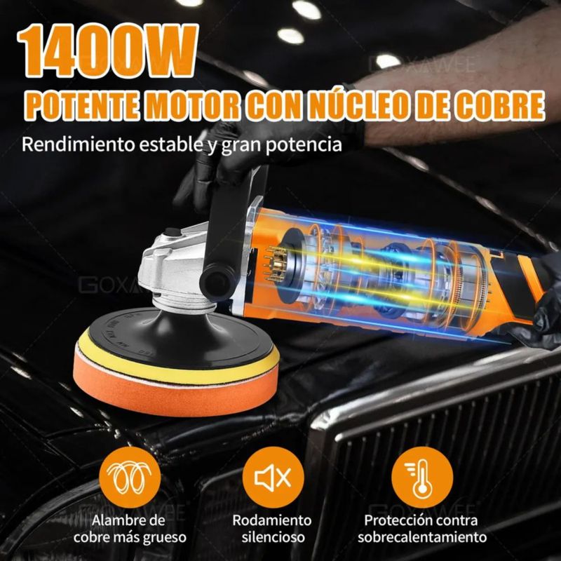 Pulidora Para Autos Motocicleta 1400w 3600rpm