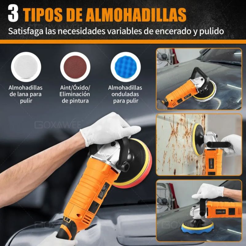 Pulidora Para Autos Motocicleta 1400w 3600rpm