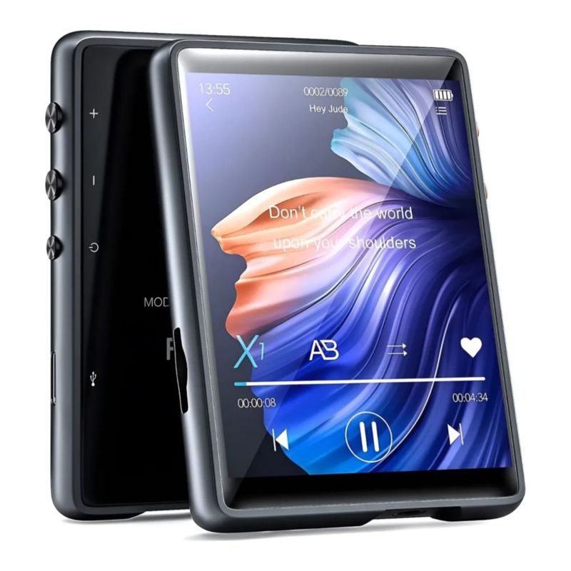 Reproductor De Música Digital Mp3 Mp4 32g Con Pantalla Tácti negro