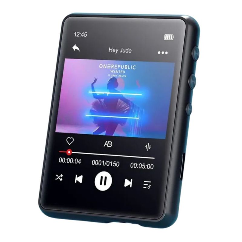 Reproductor De Música Digital Mp3 Mp4 32g Con Pantalla Tácti negro