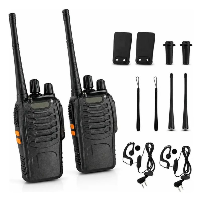 Radios Baofeng Walkie Talkies Kit 2 Pc Manos Libres