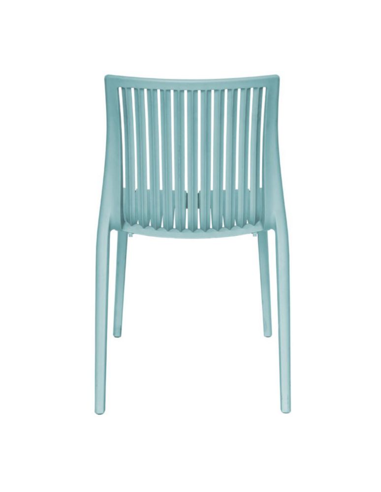 Silla de Comedor Ergonómica y Estibable de Polipropileno, Diseño Elegante para Interior y Exterior (Soporta 120kg)