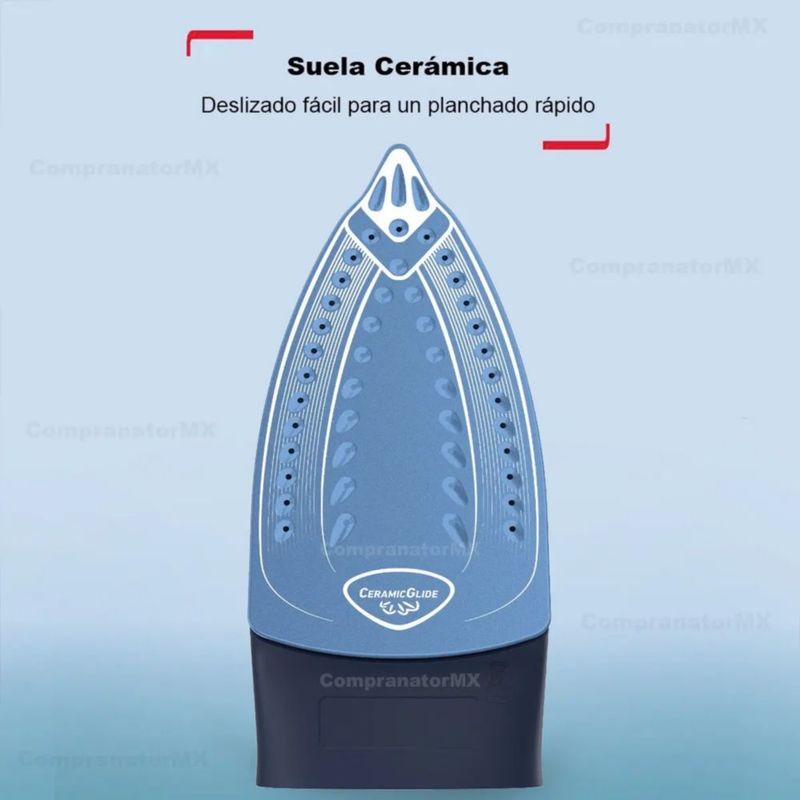 Plancha De Ropa Con Suela Cerámica Vapor Vertical Desinfecta