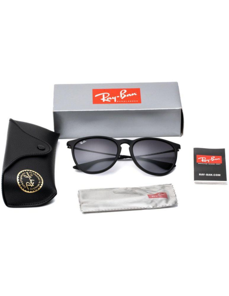 Anteojos Lentes de Sol Ray Ban Erika RB4171F Degrade negro mate/gris 54-18