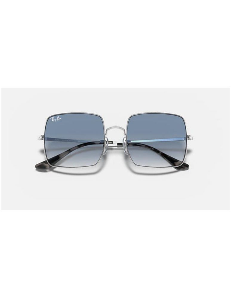 Anteojos Lentes de Sol Ray Ban Square RB1971 Degrade plateado/azul  54-19