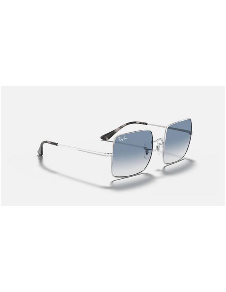 Anteojos Lentes de Sol Ray Ban Square RB1971 Degrade plateado/azul  54-19