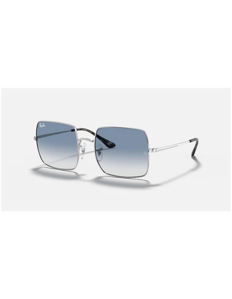 Anteojos Lentes de Sol Ray Ban Square RB1971 Degrade plateado/azul  54-19