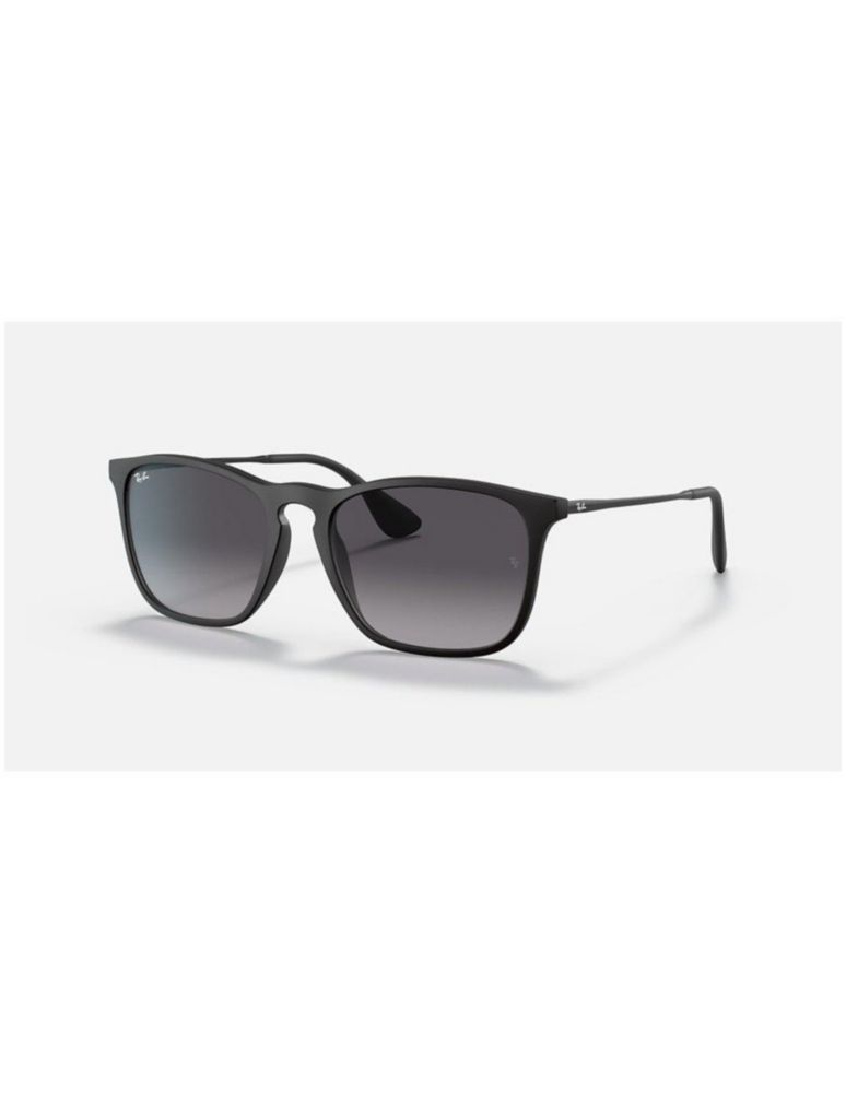 Anteojos Lentes de Sol Ray Ban Chris RB4187F Degrade negro mate/gris 54-18