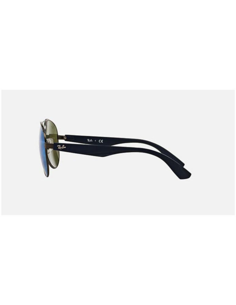 Anteojos Lentes de Sol Ray Ban Aviator RB3523 Espejo azul/metal mate 59-17