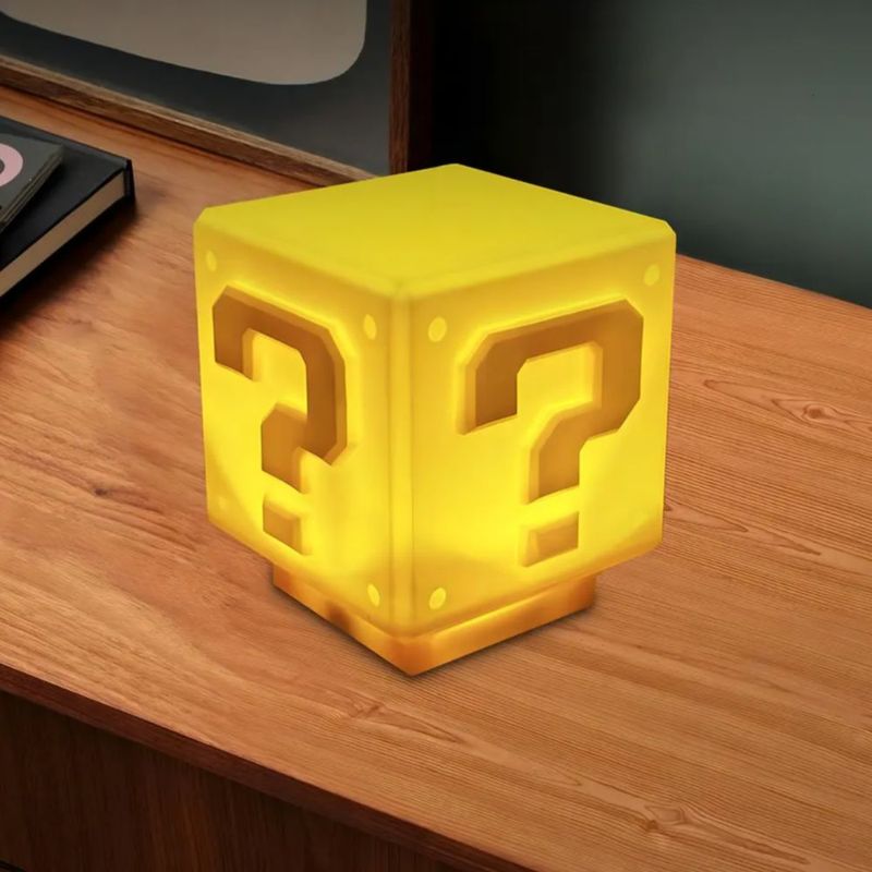 Mario Lamparas Leds Noche Usb Con Signo Sonido,
