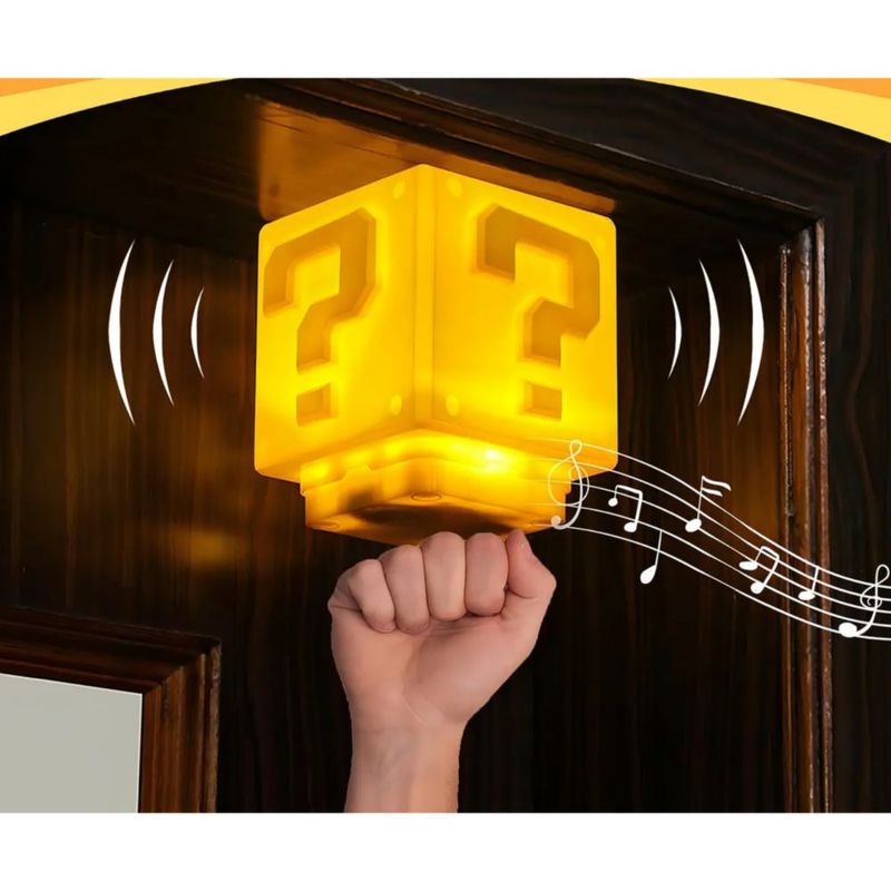 Mario Lamparas Leds Noche Usb Con Signo Sonido,