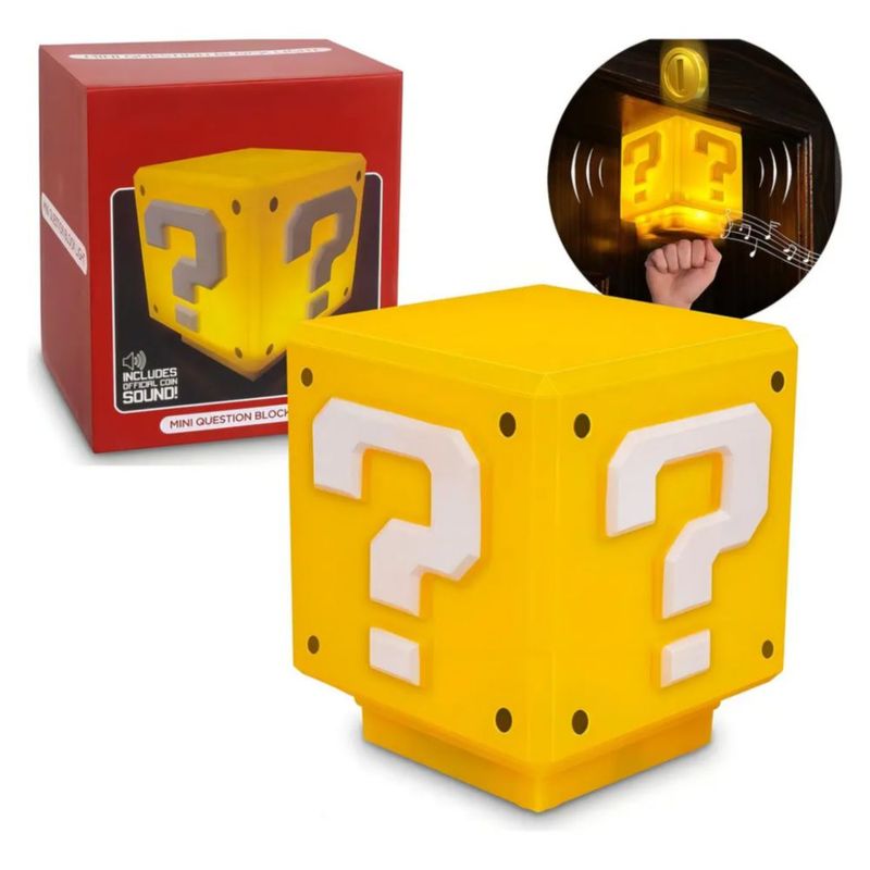 Mario Lamparas Leds Noche Usb Con Signo Sonido,