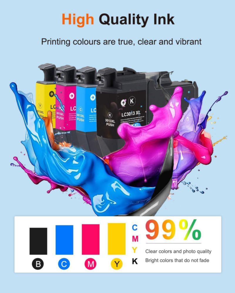 Cartuchos de tinta MANNERES LC3013 XL paquete de 4 (Negro/Cian/Magenta/Amarillo)