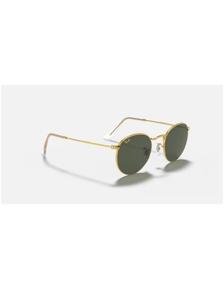Anteojos Lentes de Sol Ray Ban Round Metal RB3447 919631 53-21 Dorado/Verde