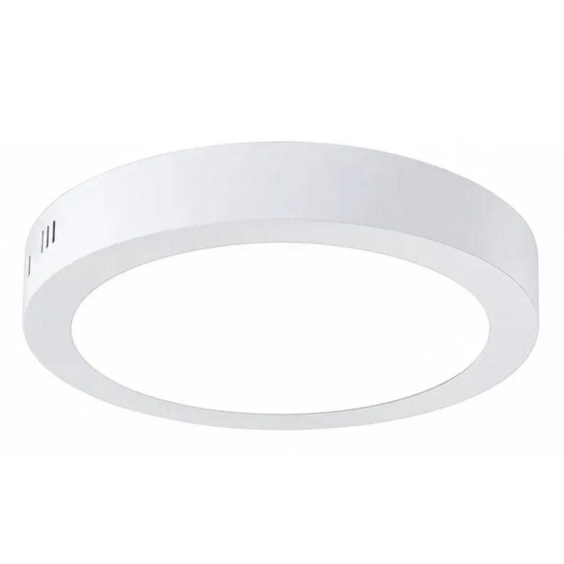 Lampara Panel Led Plafon Sobreponer 30 Cm Redonda 24w Frio