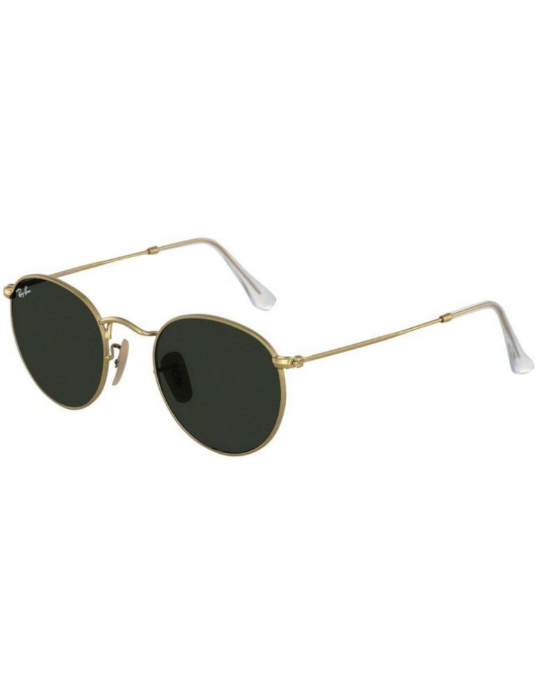 Anteojos Lentes de Sol Ray Ban Round Metal RB3447 Clásico dorado/verde 50-21