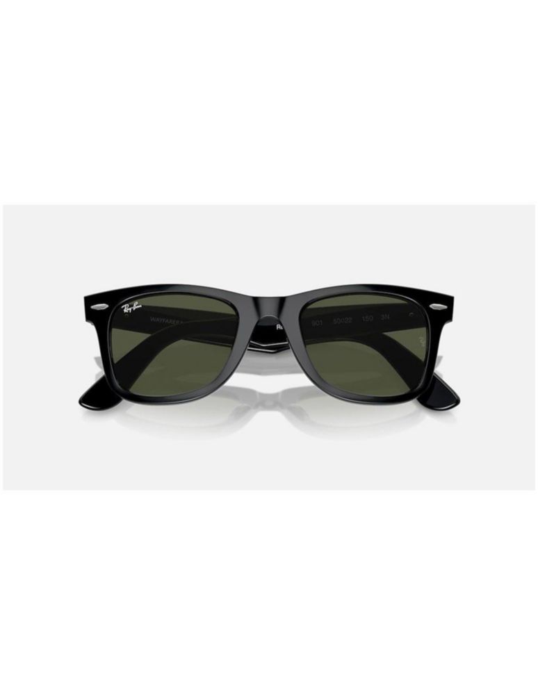 Lentes Anteojos de Sol Ray Ban Wayfarer RB2140 901 50-22 Negro pulido/verde