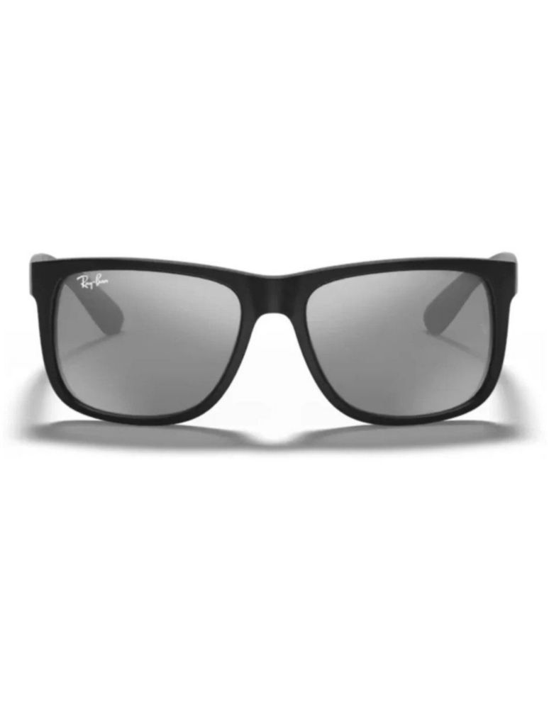 Anteojos Lentes de Sol Ray Ban Justin RB4165 Espejo negro mate/plateado 54-16