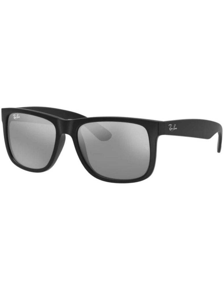 Anteojos Lentes de Sol Ray Ban Justin RB4165 Espejo negro mate/plateado 54-16