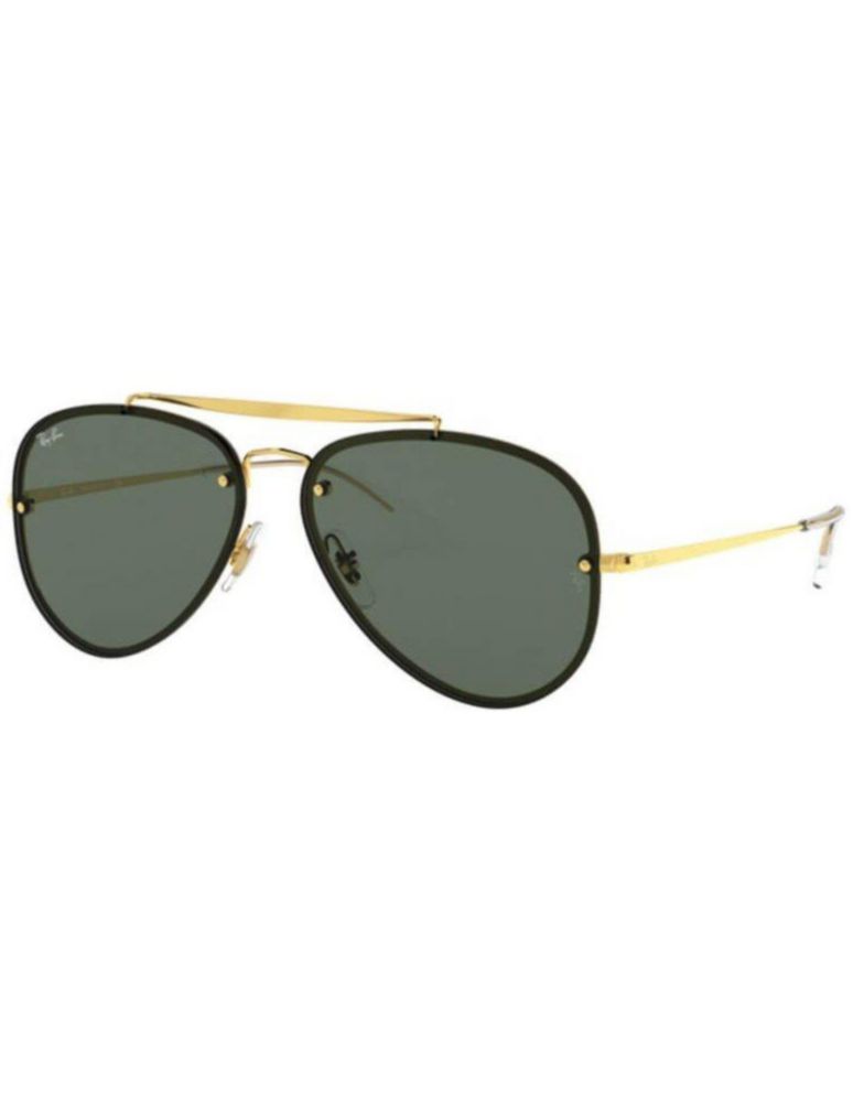Anteojos Lentes de Sol Ray Ban Blaze Aviator RB3584N Clásico dorado/verde 61-13