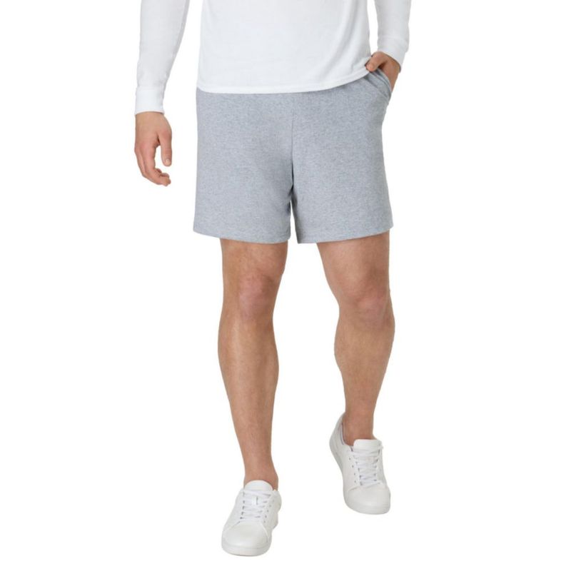 SHORTS Hanes XXL 19 cm Light Steel algodón