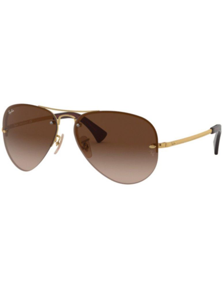 Lentes Anteojos de Sol Ray Ban Aviator RB3449 00113 59-14 Degrade dorado/marrón