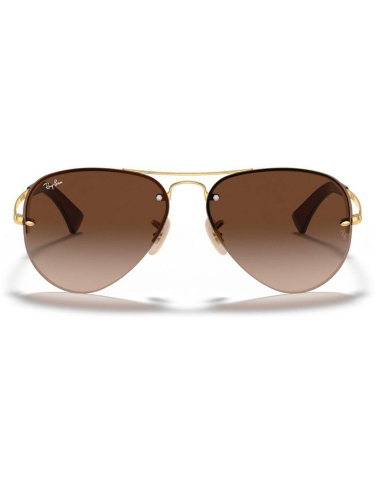 Lentes Anteojos de Sol Ray Ban Aviator RB3449 00113 59-14 Degrade dorado/marrón