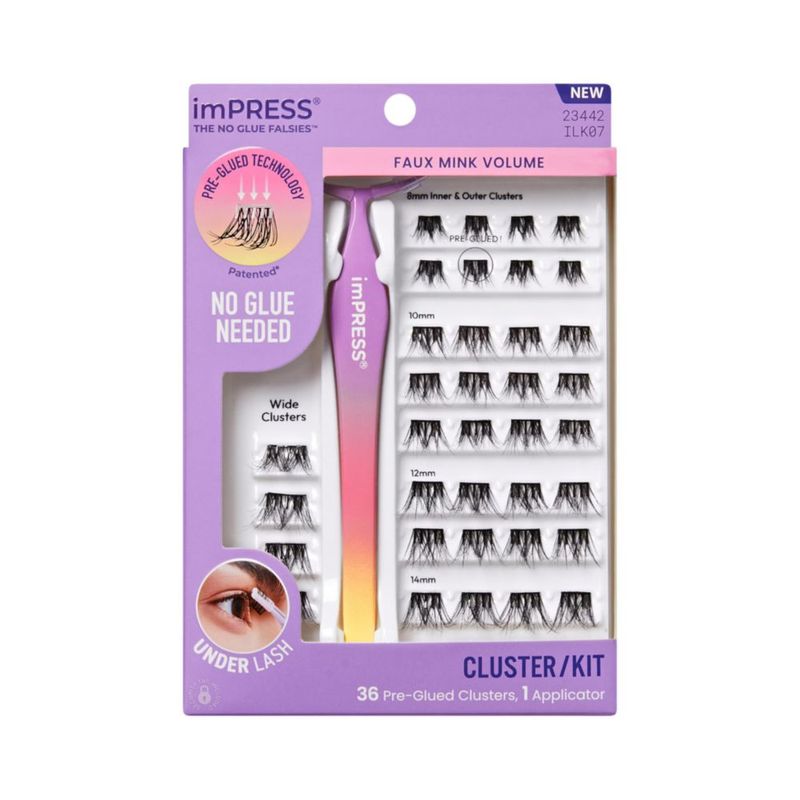 Pestañas postizas imPRESS 8 mm‑14 mm Volumen de visón sintético
