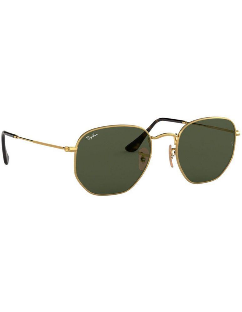 Anteojos Lentes Sol Ray Ban Hexagonal RB3548N 001 54-21 Clásico dorado/verde