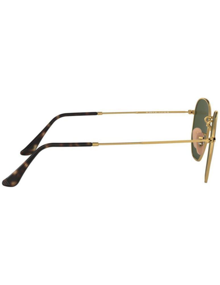 Anteojos Lentes Sol Ray Ban Hexagonal RB3548N 001 51-21 Clásico dorado/verde